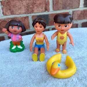 Dora the Explorer set of figurine/cake toppers